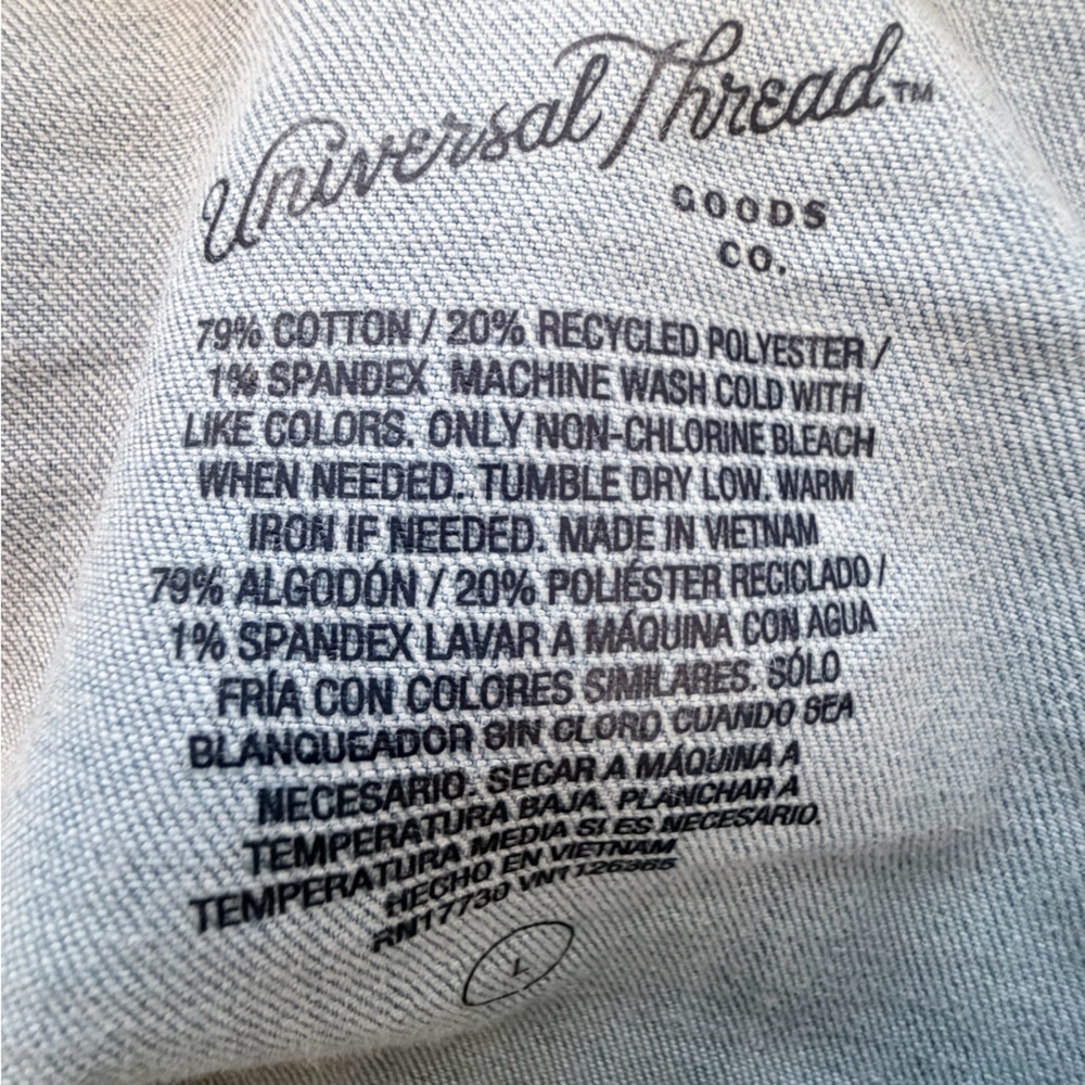 Universal Thread Denim Button-Down Shirt - image 8